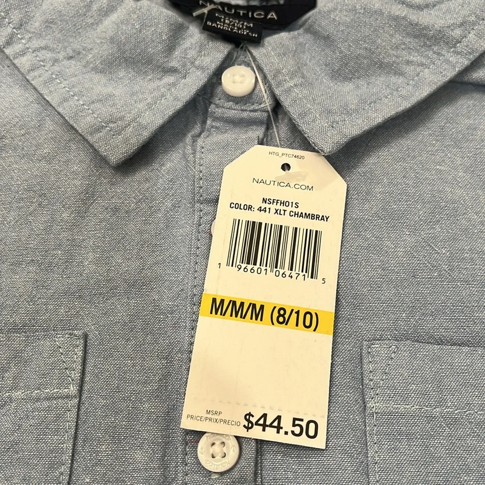 Nautica Girl's Chambray Shirt Dress/NWT/Medium